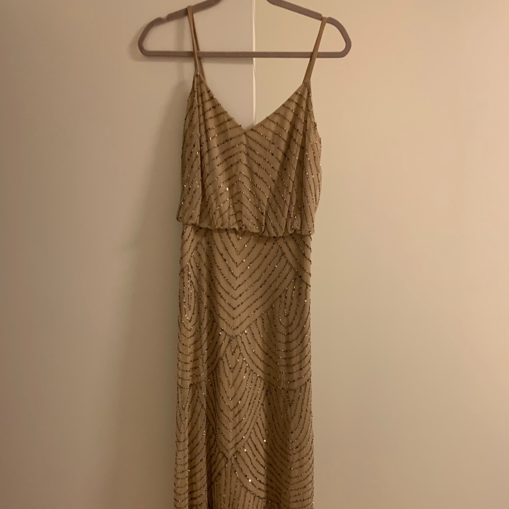Floor length bridesmaid dress
